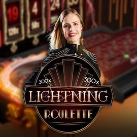 Lightning Roulette online game logo by Evolution on llizaro.nl