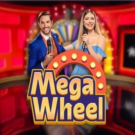 Mega Wheel slot logo by Pragmatic Play at Lizaro Casino